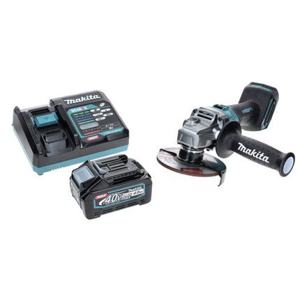 Makita GA 008 GM1 Akku Winkelschleifer 40 V max. 125 mm Brushless  XGT + 1x Akku 4,0 Ah + Ladegerät