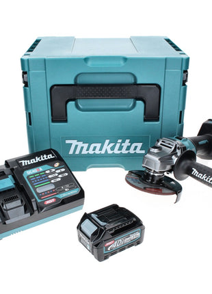 Makita GA 008 GD101 Akku Winkelschleifer 40 V max. 125 mm Brushless  XGT + 1x Akku 2,5 Ah + Ladegerät + Makpac