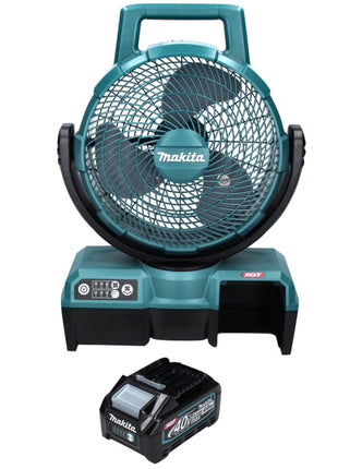 Makita CF 001 GM1 Akku Lüfter XGT 40 V max. 235 mm Ventilator Netzbetrieb + 1x Akku 4,0Ah - ohne Ladegerät