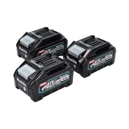 Makita Akku Set 3x BL 4040 40 V max. 4,0 Ah XGT Li-Ion Akku ( 3x 191B26-6 ) IP64 Schutzklasse mit LED Anzeige