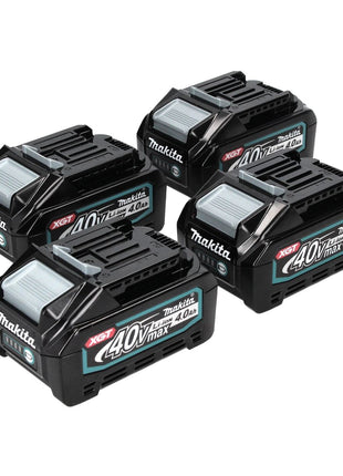 Makita Akku Set 4x BL 4040 40 V max. 4,0 Ah XGT Li-Ion Akku ( 4x 191B26-6 ) IP64 Schutzklasse mit LED Anzeige