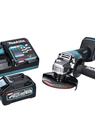 Makita GA 016 GM1 Akku Winkelschleifer 40 V max. 125 mm Brushless  XGT + 1x Akku 4,0 Ah + Ladegerät