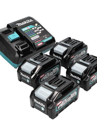 Makita Power Source Kit 40 V max. avec 4x BL 4040 batterie 4,0 Ah XGT ( 4x 191B26-6 ) + DC 40 RA chargeur rapide XGT LXT ( 191E07-8 )