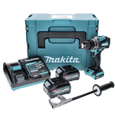 Makita DF 001 GD201 Perceuse-visseuse sans fil 40 V maxi 140 Nm XGT Brushless + 2x Batteries 2,5 Ah + Chargeur + Coffret Makpac