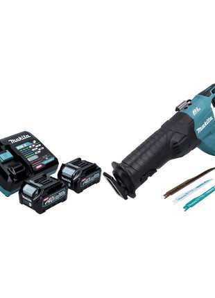 Makita JR 001 GD2 Akku Reciprosäge 40 V max. Brushless Säbelsäge XGT + 2x Akku 2,5 Ah + Ladegerät - ohne Koffer