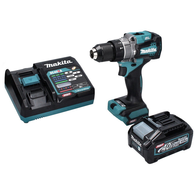 Makita HP 001 GM1 Akku Schlagbohrschrauber 40 V max. 140 Nm XGT Brushless + 1x Akku 4,0 Ah + Ladegerät