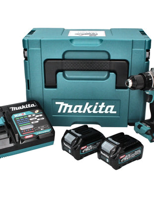 Makita HP 001 GD201 Akku Schlagbohrschrauber 40 V max. 140 Nm XGT Brushless + 2x Akku 2,5 Ah + Ladegerät + Makpac