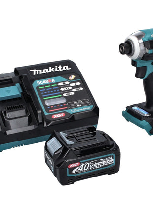 Makita TD 001 GD1 Akku Schlagschrauber 40 V 220 Nm 1/4" XGT Brushless + 1x Akku 2,5 Ah + Ladegerät