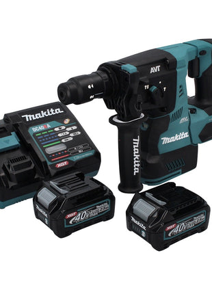 Makita HR 004 GD2 marteau combiné à batterie 40 V max. 2,8 J SDS plus XGT Brushless + 2x batteries 2,5 Ah + chargeur