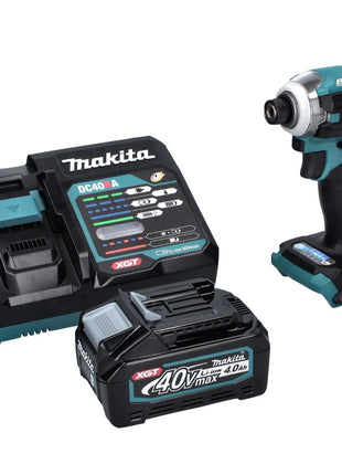 Makita TD 001 GM1 Akku Schlagschrauber 40 V 220 Nm 1/4" XGT Brushless + 1x Akku 4,0 Ah + Ladegerät