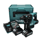 Makita HR 003 GM201 Akku Kombihammer 40 V max. 2,8 J SDS plus Brushless + 2x Akku 4,0 Ah + Ladegerät + Makpac