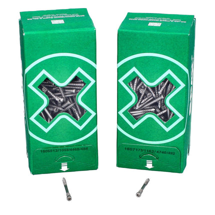 SPAX Terrassenschraube 5,0 x 50 mm Edelstahl A2 2000 Stk. ( 4x 0537000500505 ) Fixiergewinde Zylinderkopf Torx T-STAR Plus T25 Cut