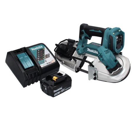 Sierra de cinta a batería Makita DPB 183 RF1 18 V 66 mm sin escobillas + 1x batería 3,0 Ah + cargador