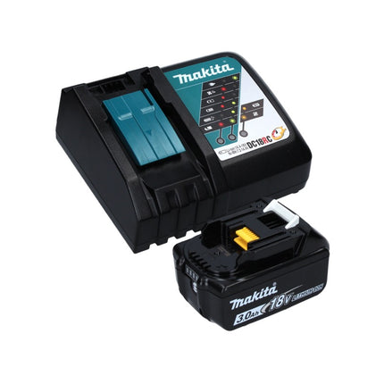 Makita DPB 183 RF1 Akku Bandsäge 18 V 66 mm Brushless + 1x Akku 3,0 Ah + Ladegerät