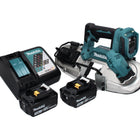 Makita DPB 183 RF Akku Bandsäge 18 V 66 mm Brushless + 2x Akku 3,0 Ah + Ladegerät