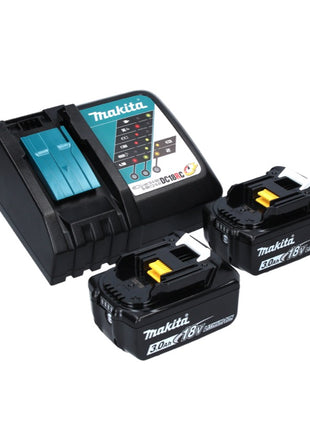 Makita DPB 183 RF scie à ruban sans balais 18 V 66 mm + 2 batteries 3,0 Ah + chargeur