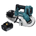 Makita DPB 183 M1 Akku Bandsäge 18 V 66 mm Brushless + 1x Akku 4,0 Ah - ohne Ladegerät