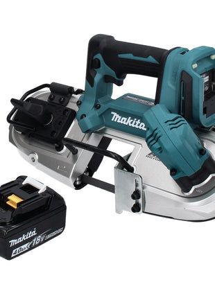 Makita DPB 183 M1 Akku Bandsäge 18 V 66 mm Brushless + 1x Akku 4,0 Ah - ohne Ladegerät