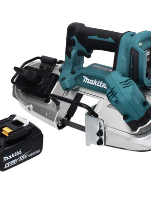 Makita DPB 183 T1 scie à ruban sans balais 18 V 66 mm + 1x batterie 5,0 Ah - sans chargeur