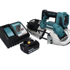 Makita DPB 183 RT1 Akku Bandsäge 18 V 66 mm Brushless + 1x Akku 5,0 Ah + Ladegerät