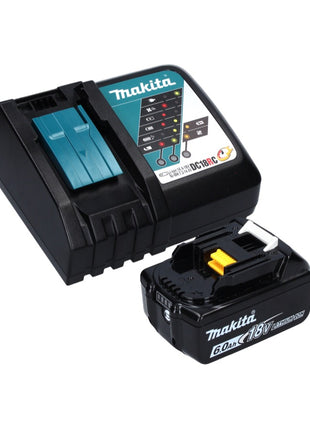 Makita DPB 183 RG1 scie à ruban sans balais 18 V 66 mm + 1 batterie 6,0 Ah + chargeur