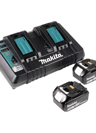 Makita DCE 090 PT2X1 amoladora de corte a batería 36 V (2x 18 V) 230 mm sin escobillas + 2x batería 5,0 Ah + doble cargador