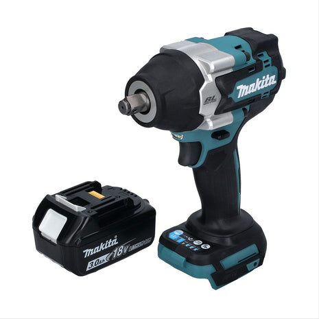 Makita DTW 700 F1 akumulatorowy klucz udarowy 18 V 700 Nm 1/2" XPT bezszczotkowy + 1x akumulator 3,0 Ah - bez ładowarki