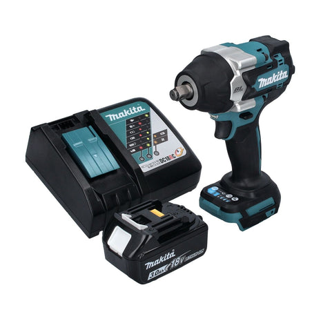 Makita DTW 700 RF1 Visseuse à chocs sans fil 18 V 700 Nm 1/2" XPT Brushless + 1x Batterie 3,0 Ah + Chargeur