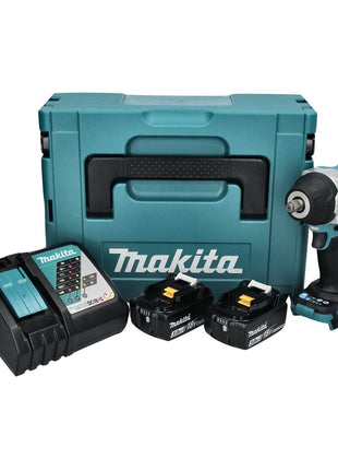 Makita DTW 700 RFJ Akku Schlagschrauber 18 V 700 Nm 1/2" XPT Brushless + 2x Akku 3,0 Ah + Ladegerät + Makpac