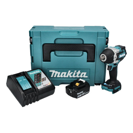 Makita DTW 700 RM1J akumulatorowy klucz udarowy 18 V 700 Nm 1/2" XPT bezszczotkowy + 1x akumulator 4,0 Ah + ładowarka + Makpac