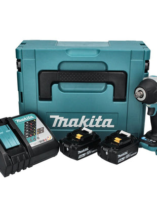 Makita DTW 700 RTJ Akku Schlagschrauber 18 V 700 Nm 1/2" XPT Brushless + 2x Akku 5,0 Ah + Ladegerät + Makpac