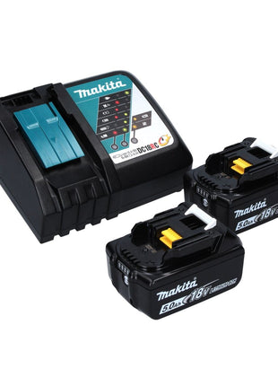 Makita DTW 701 RT Llave de impacto a batería 18 V 700 Nm 1/2" XPT Brushless + 2x baterías 5,0 Ah + cargador