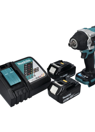 Makita DTW 701 RG Atornillador de impacto inalámbrico 18 V 700 Nm 1/2" XPT Brushless + 2x baterías 6,0 Ah + cargador