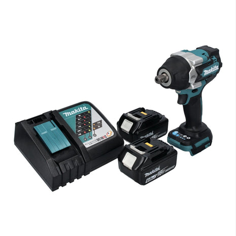 Makita DTW 701 RG Clé à choc sans fil 18 V 700 Nm 1/2'' XPT Brushless + 2x batterie 6,0 Ah + chargeur