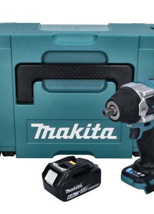 Makita DTW 701 G1J Llave de impacto a batería 18 V 700 Nm 1/2" XPT Brushless + 1x batería 6,0 Ah + Makpac - sin cargador