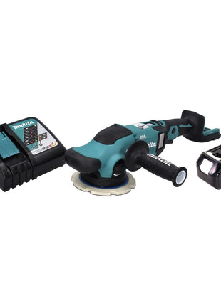 Makita DPO 600 RM1 polisseuse excentrique sur batterie 18 V 150 mm XPT Brushless + 1x batterie 4,0 Ah + chargeur