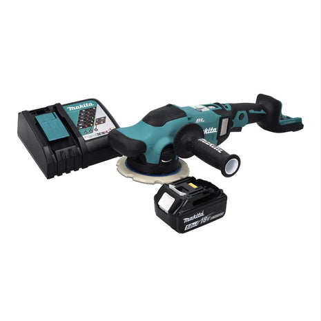 Pulidora excéntrica a batería Makita DPO 600 RT1 18 V 150 mm XPT Brushless + 1x batería 5,0 Ah + cargador