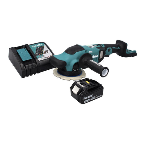 Pulidora excéntrica a batería Makita DPO 600 RG1 18 V 150 mm XPT Brushless + 1x batería 6,0 Ah + cargador