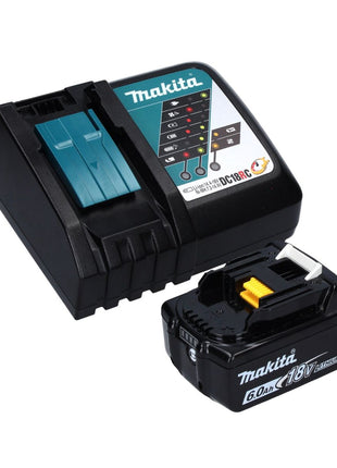 Makita DPO 600 RG1 polisseuse excentrique sur batterie 18 V 150 mm XPT brushless + 1x batterie 6,0 Ah + chargeur