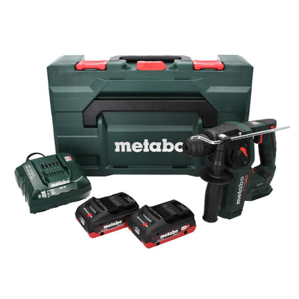 Metabo BH 18 LTX BL 16 Akku Bohrhammer 18 V 1.3 J SDS-plus Brushless ( 600324800 ) + 2x Akku 4,0 Ah + Ladegerät + MetaBOX