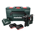 Taladro percutor a batería Metabo BH 18 LTX BL 16 18 V 1,3 J SDS-plus sin escobillas (600324800) + 2x batería 4,0 Ah + cargador + MetaBOX