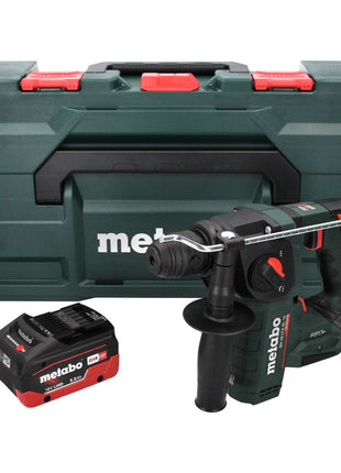 Taladro percutor de batería Metabo BH 18 LTX BL 16 18 V 1,3 J SDS-plus sin escobillas + 1x batería 5,5 Ah + MetaBOX - sin cargador