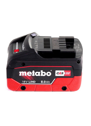 Taladro percutor de batería Metabo BH 18 LTX BL 16 18 V 1,3 J SDS-plus sin escobillas + 1x batería 8,0 Ah + MetaBOX - sin cargador