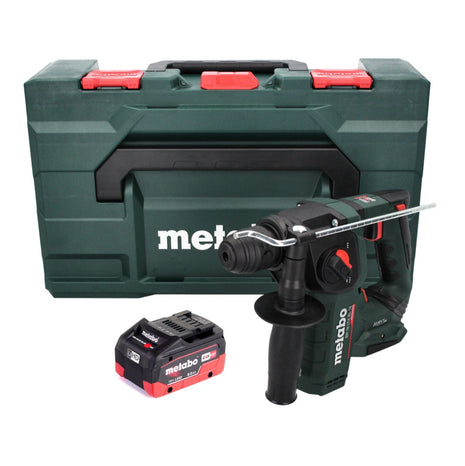 Metabo BH 18 LTX BL 16 Perceuse à percussion sans fil 18 V 1,3 J SDS-plus Brushless + 1x Batterie 8,0 Ah + Coffret MetaBOX - sans chargeur