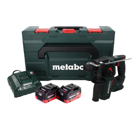 Metabo BH 18 LTX BL 16 akumulatorowa wiertarko-wkrętarka udarowa 18 V 1,3 J SDS-plus Brushless + 2x akumulator 8,0 Ah + ładowarka + MetaBOX