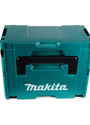 Taladro percutor inalámbrico Makita DHR 242 RFJ 18 V 2.0 J SDS-plus sin escobillas + 2x baterías 3.0 Ah + cargador + juego de taladro y cincel 11 piezas certificado PGM + Makpac.