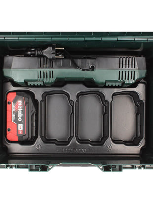 Set básico Metabo 1x batería 18 V 10,0 Ah LIHD + cargador doble + metaBOX