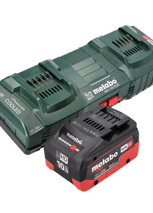 Metabo Basis Set 1x Akku 18 V 10,0 Ah LIHD + Doppelladegerät + metaBOX