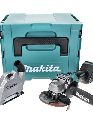 Makita GA 005 GZ01 Akku Winkelschleifer 40 V max. 125 mm Brushless  XGT + Absaughaube + Makpac - ohne Akku, ohne Ladegerät