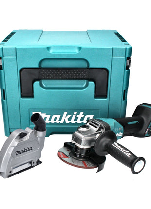 Makita GA 013 GZ01 Akku Winkelschleifer 40 V max. 125 mm Brushless  XGT + Absaughaube + Makpac - ohne Akku, ohne Ladegerät